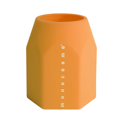 Portapenne Monocromo - 9,5 x 7,5 x 7 cm - silicone soft touch - colori fluo assortiti - Pigna