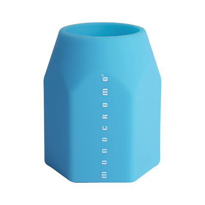 Portapenne Monocromo - 9,5 x 7,5 x 7 cm - silicone soft touch - colori fluo assortiti - Pigna