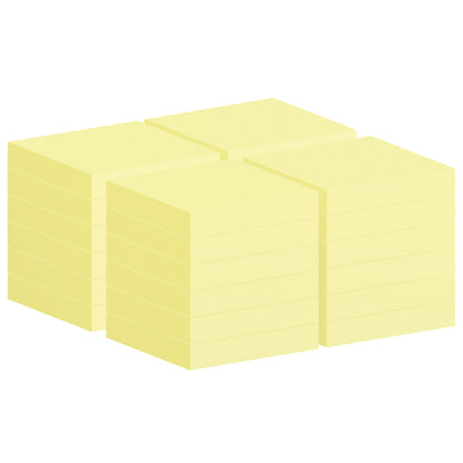 Blocco foglietti Post-it Notes - 654-CY-VP24 - 76 x 76 mm - giallo Canary - 100 fogli - Post-it - conf. 24 blocchi