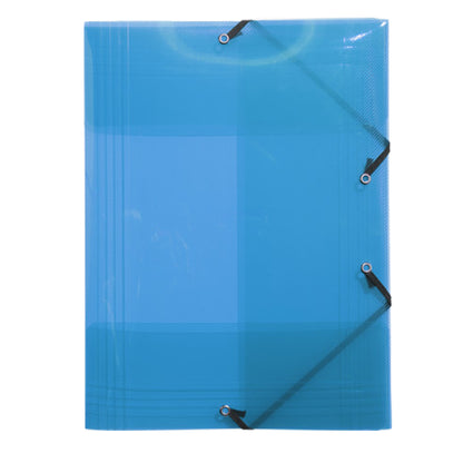 Cartella 3 lembi con elastico angolare Crystal Colours - A4 - PP - colori assortiti - Exacompta