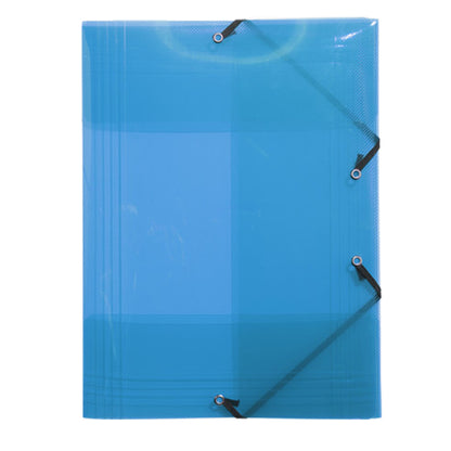 Cartella 3 lembi con elastico angolare Crystal Colours - A4 - PP - colori assortiti - Exacompta