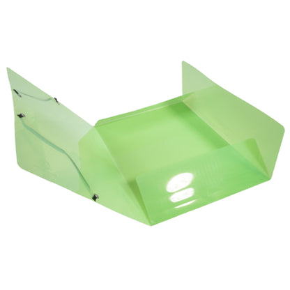 Cartella 3 lembi con elastico angolare Crystal Colours - A4 - PP - colori assortiti - Exacompta