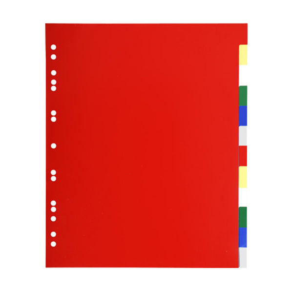 Separatore neutro a 12 tacche - PP - colori assortiti - A4 Maxi - Exacompta