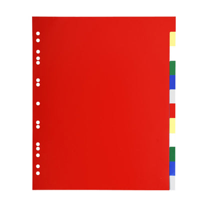 Separatore neutro a 12 tacche - PP - colori assortiti - A4 Maxi - Exacompta