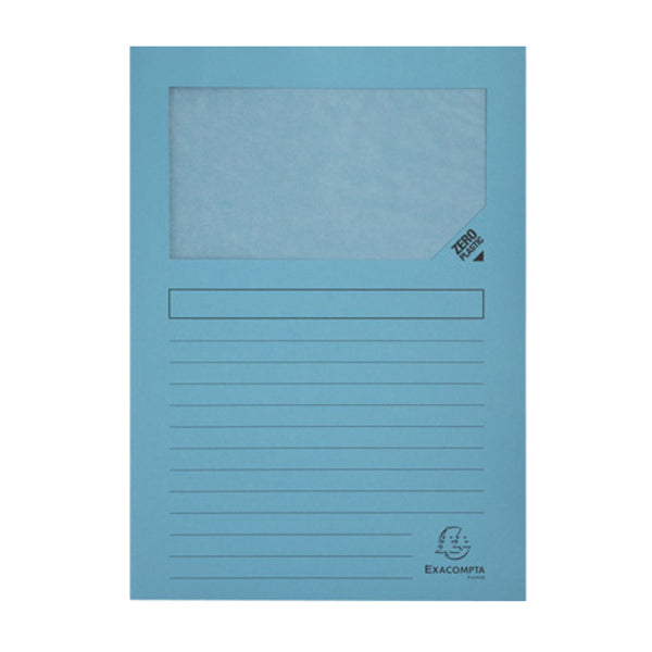 Cartellina a L con finestra Forever - 130g - A4 - colori assortiti - Exacompta - conf. 10 pezzi