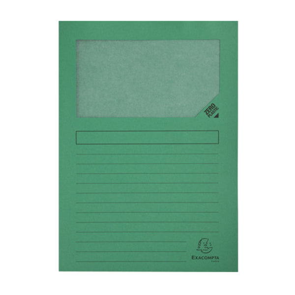 Cartellina a L con finestra Forever - 130g - A4 - colori assortiti - Exacompta - conf. 10 pezzi