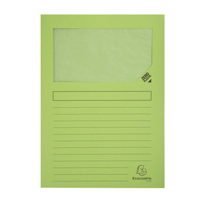 Cartellina a L con finestra Forever - 130g - A4 - colori assortiti - Exacompta - conf. 10 pezzi