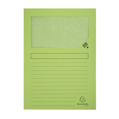 Cartellina a L con finestra Forever - 130g - A4 - colori assortiti - Exacompta - conf. 10 pezzi
