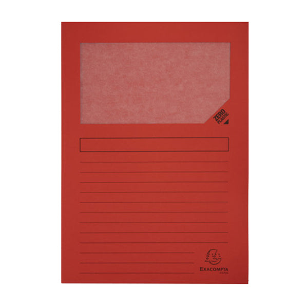 Cartellina a L con finestra Forever - 130g - A4 - colori assortiti - Exacompta - conf. 10 pezzi