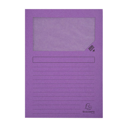 Cartellina a L con finestra Forever - 130g - A4 - colori assortiti - Exacompta - conf. 10 pezzi
