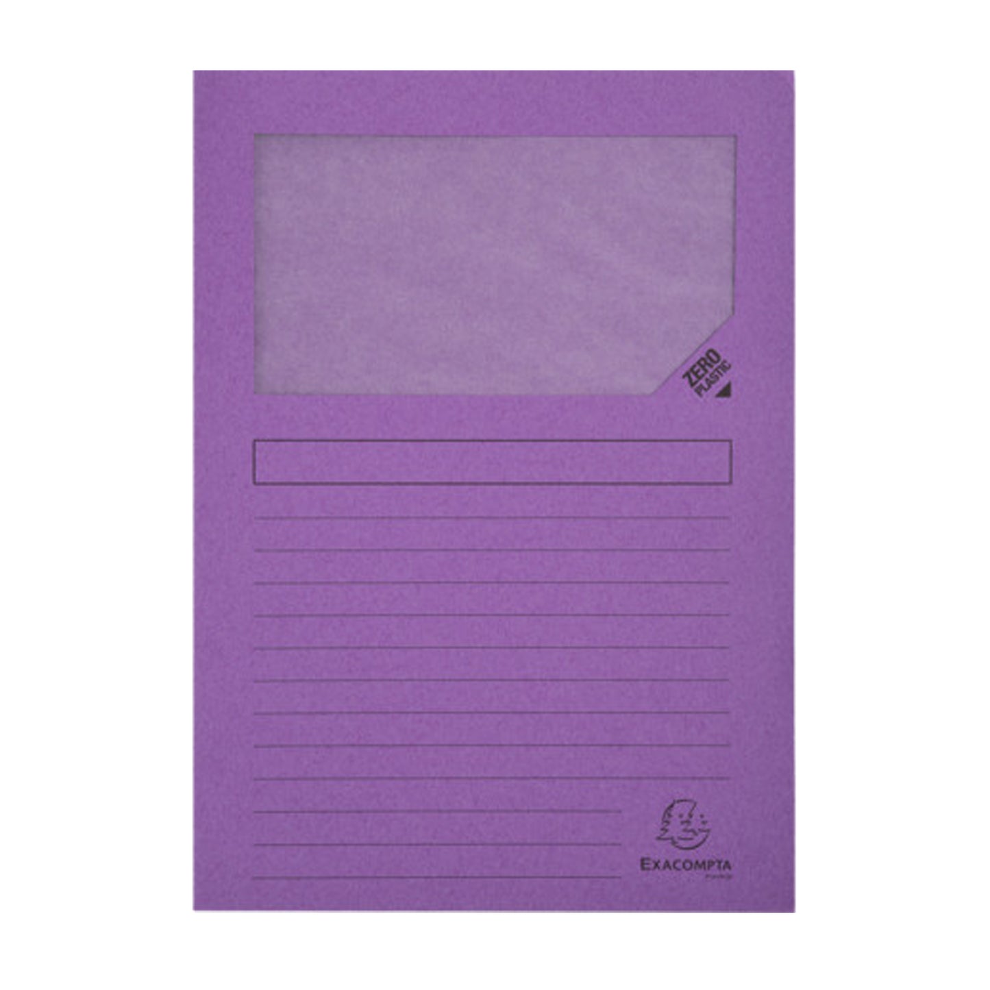 Cartellina a L con finestra Forever - 130g - A4 - colori assortiti - Exacompta - conf. 10 pezzi