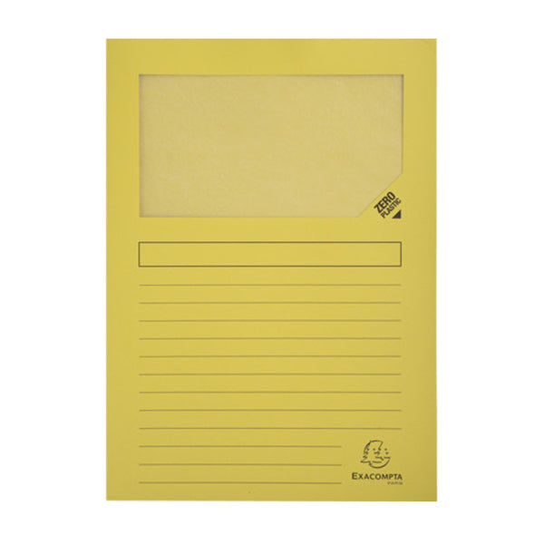 Cartellina a L con finestra Forever - 130g - A4 - colori assortiti - Exacompta - conf. 10 pezzi