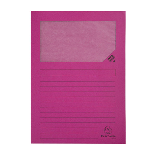 Cartellina a L con finestra Forever - 130g - A4 - colori assortiti - Exacompta - conf. 10 pezzi