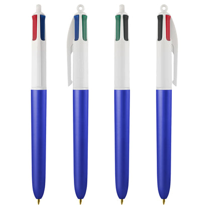 Penna sfera scatto multifunzione 4 Colors Glacè - punta 1,0 mm - colori assortiti - Bic - expo 40 pezzi