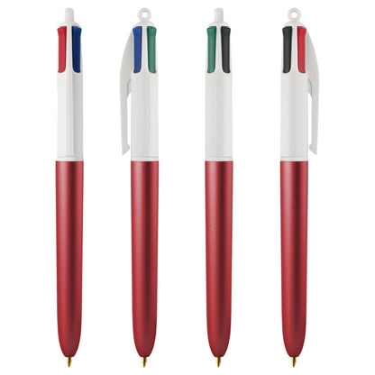 Penna sfera scatto multifunzione 4 Colors Glacè - punta 1,0 mm - colori assortiti - Bic - expo 40 pezzi
