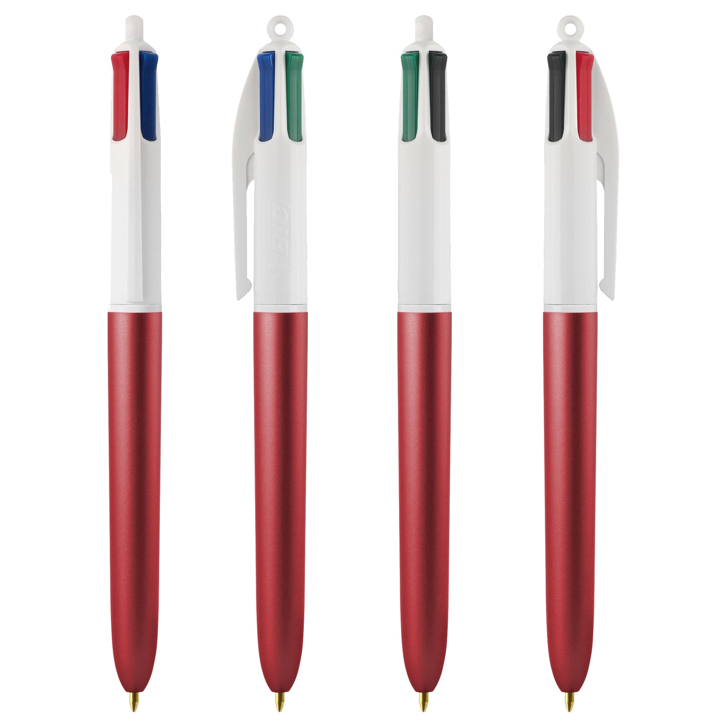 Penna sfera scatto multifunzione 4 Colors Glacè - punta 1,0 mm - colori assortiti - Bic - expo 40 pezzi
