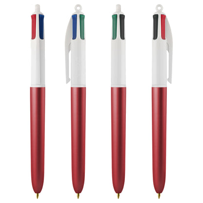 Penna sfera scatto multifunzione 4 Colors Glacè - punta 1,0 mm - colori assortiti - Bic - expo 40 pezzi
