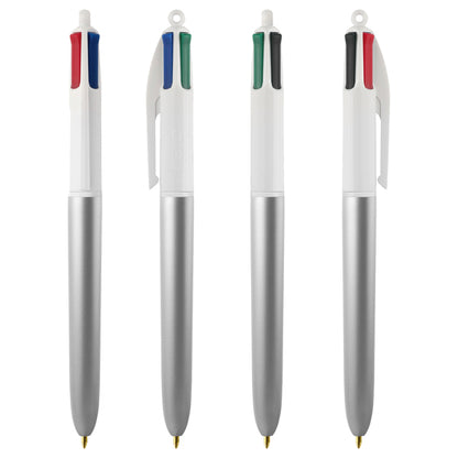 Penna sfera scatto multifunzione 4 Colors Glacè - punta 1,0 mm - colori assortiti - Bic - expo 40 pezzi