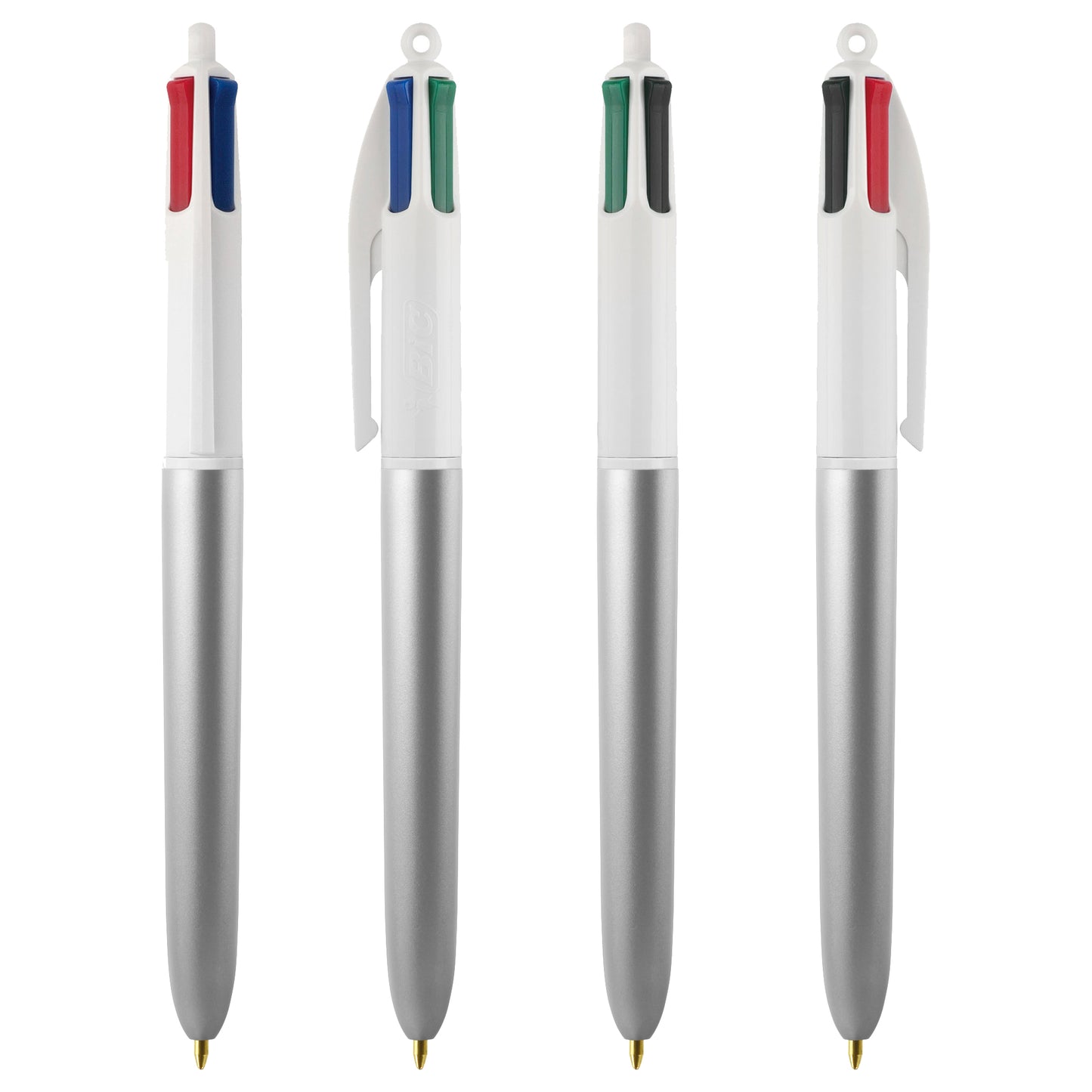 Penna sfera scatto multifunzione 4 Colors Glacè - punta 1,0 mm - colori assortiti - Bic - expo 40 pezzi