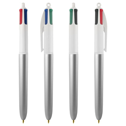 Penna sfera scatto multifunzione 4 Colors Glacè - punta 1,0 mm - colori assortiti - Bic - expo 40 pezzi