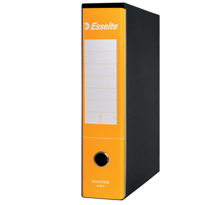 Registratore Essentials G75 - dorso 8 cm - protocollo 23 x 33 cm - giallo - Esselte