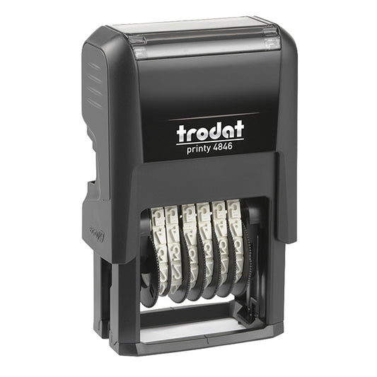 Timbro Printy 4.0 Eco 4846 Numeratore - 6 cifre - 4 mm - autoinchiostrante - Trodat