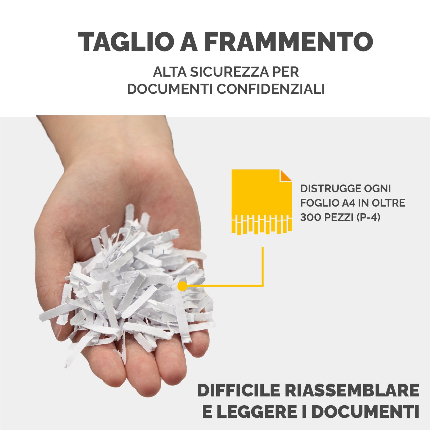 Distruggidocumenti LX85 - a frammenti - nero - Fellowes