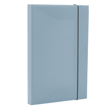 Cartella progetto con elastico HOLOS - 34,5 x 23,5 cm - dorso 3 cm - azzurro - Fellowes