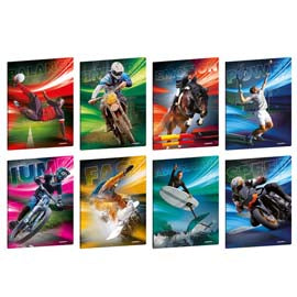 Maxiquaderno Sport Emotions - A4 - rigo di 1a - 20+1 fogli - 80 gr - Blasetti