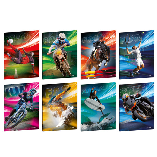 Maxiquaderno Sport Emotions - A4 - 4mm c/margine - 20+1 fogli - 80 gr - Blasetti