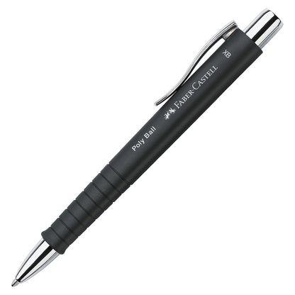 Set stilo B Poly Pen + sfera Poly Ball - punta 0,7 mm - fusto nero - Faber-Castell