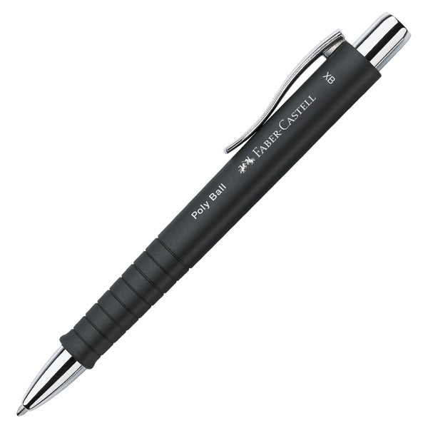Set stilo B Poly Pen + sfera Poly Ball - punta 0,7 mm - fusto nero - Faber-Castell