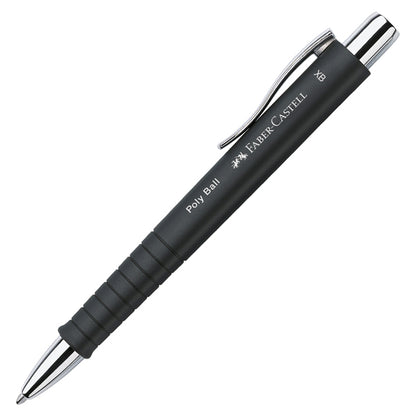 Set stilo B Poly Pen + sfera Poly Ball - punta 0,7 mm - fusto nero - Faber-Castell