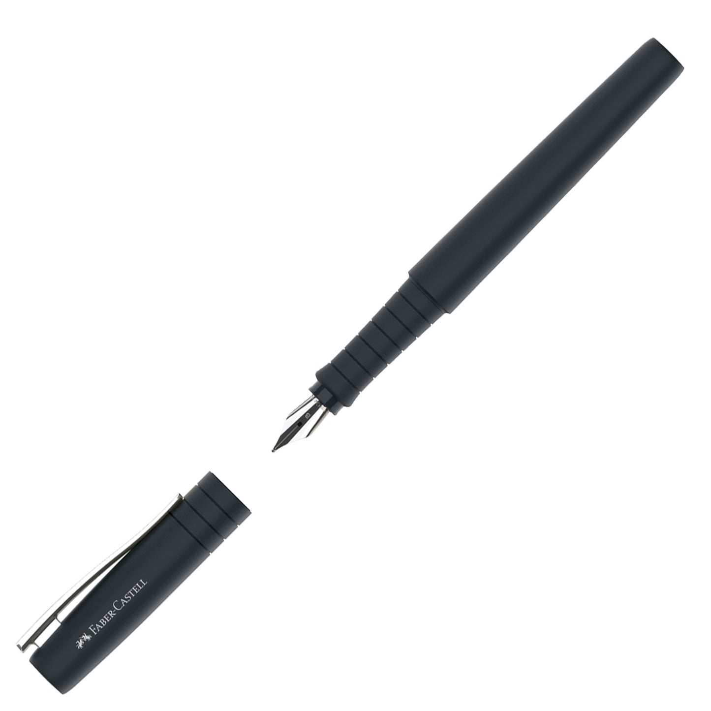 Set stilo B Poly Pen + sfera Poly Ball - punta 0,7 mm - fusto nero - Faber-Castell