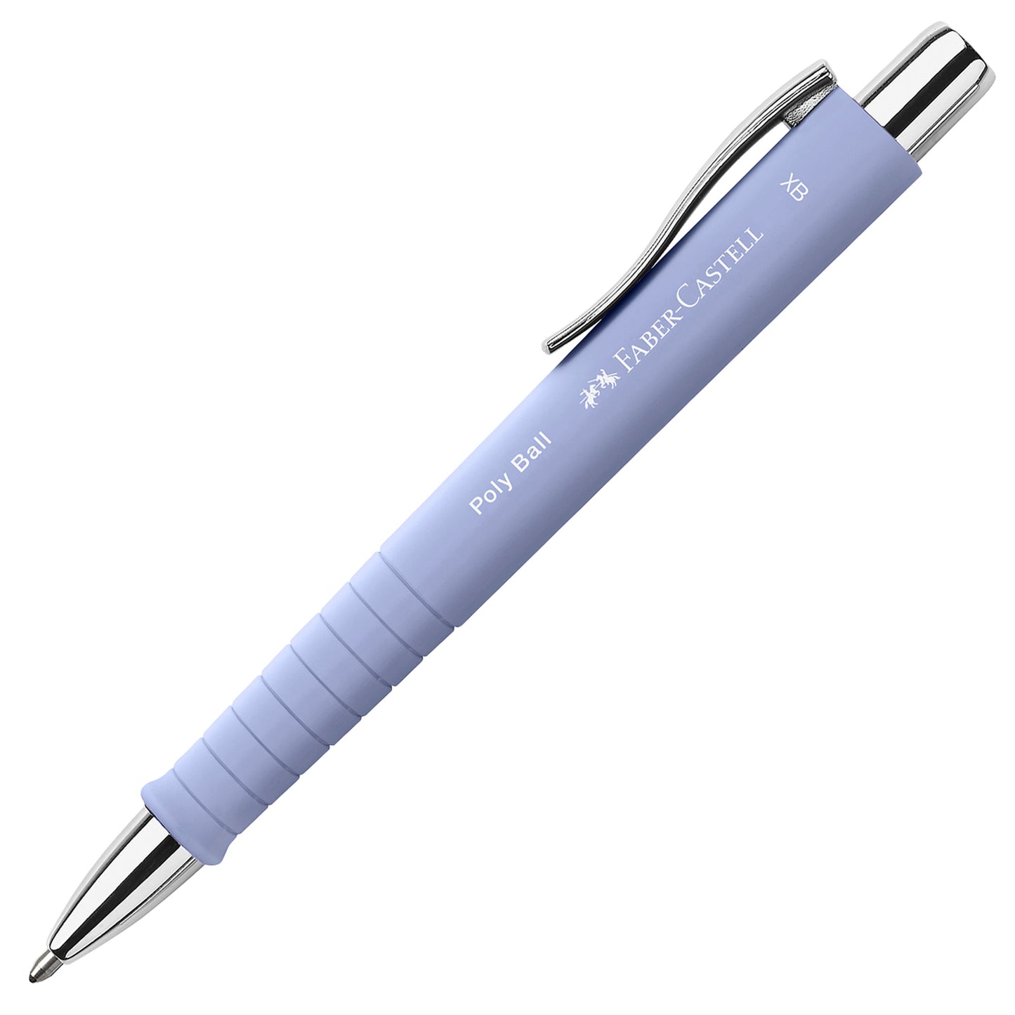 Set stilo B Poly Pen + sfera Poly Ball - punta 0,7 mm - fusto pale iris - Faber-Castell