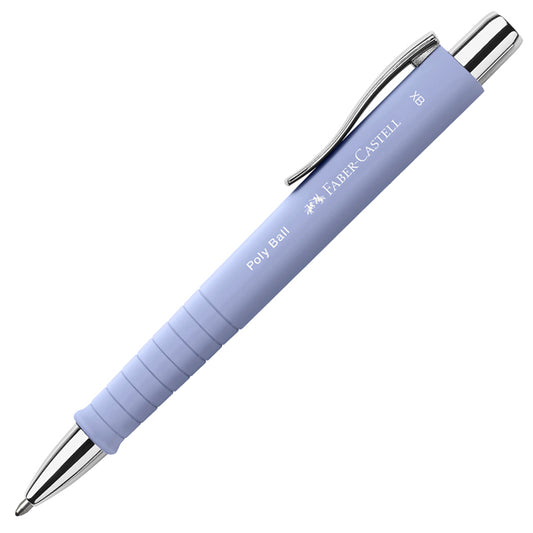 Set stilo B Poly Pen + sfera Poly Ball - punta 0,7 mm - fusto pale iris - Faber-Castell