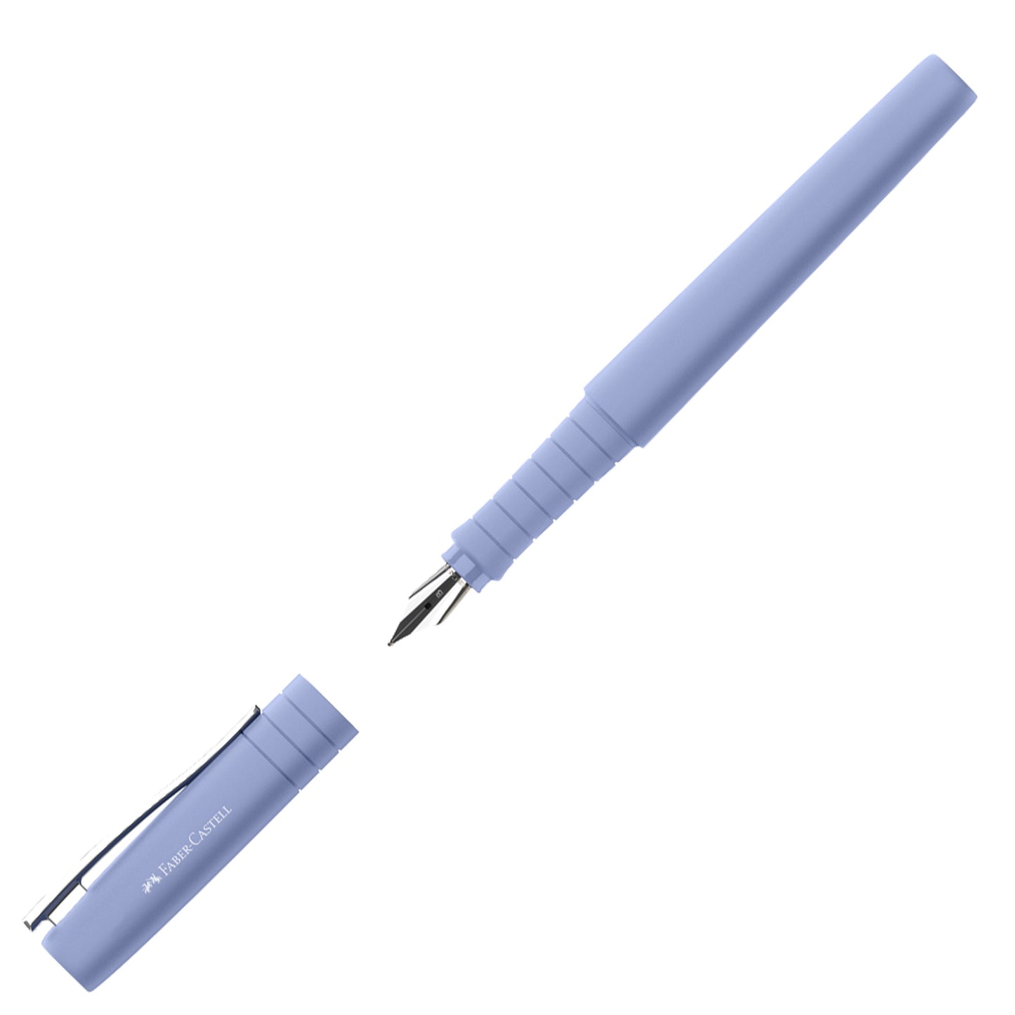 Set stilo B Poly Pen + sfera Poly Ball - punta 0,7 mm - fusto pale iris - Faber-Castell