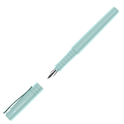 Set stilo B Poly Pen + sfera Poly Ball - punta 0,7 mm - fusto caribic blue - Faber-Castell