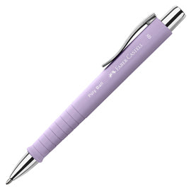 Penna a sfera a scatto Poly Ball Urban - punta 0,7 mm - fusto sweet lila - Faber-Castell