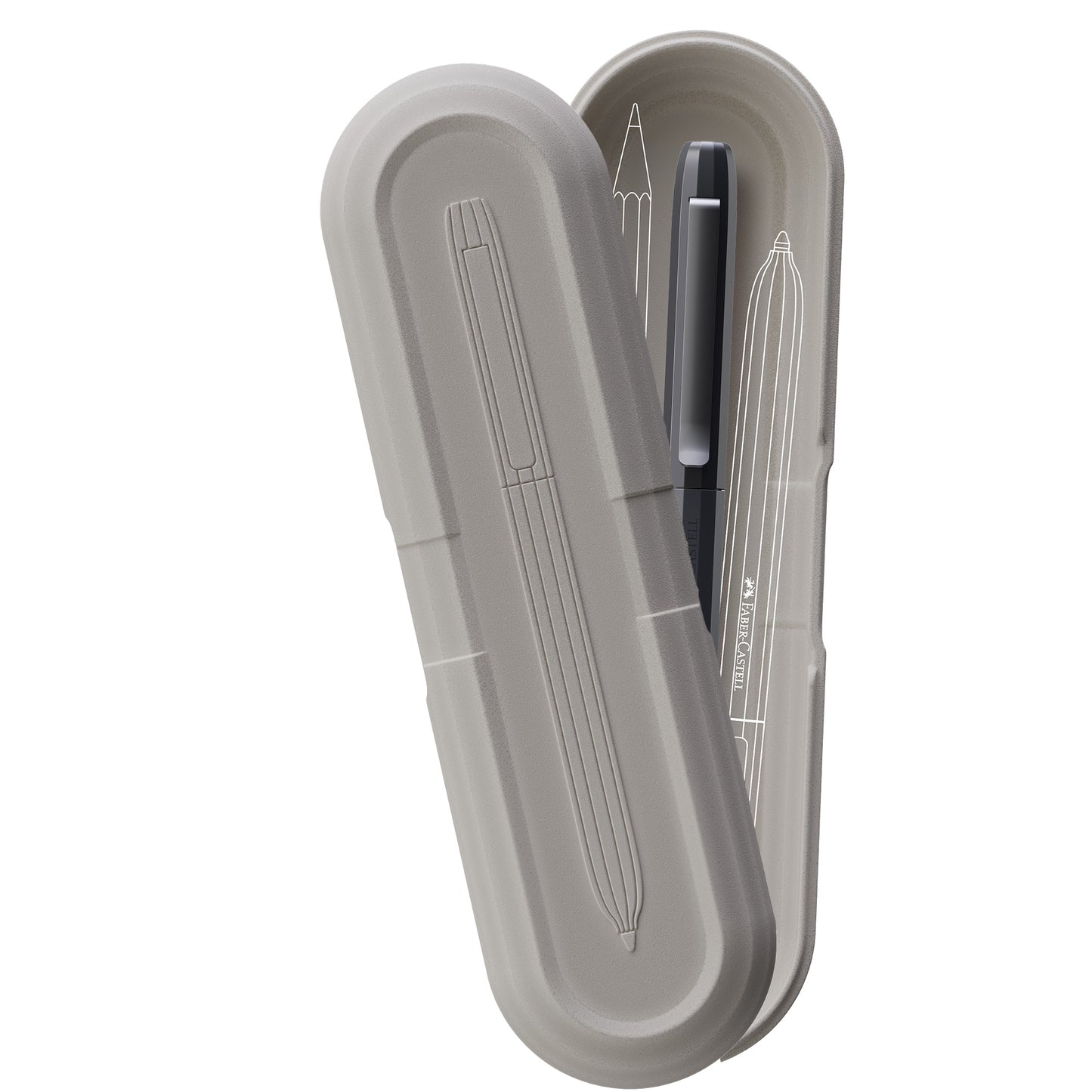 Penna a sfera Avori - punta M - fusto grigio grafite - Faber-Castell