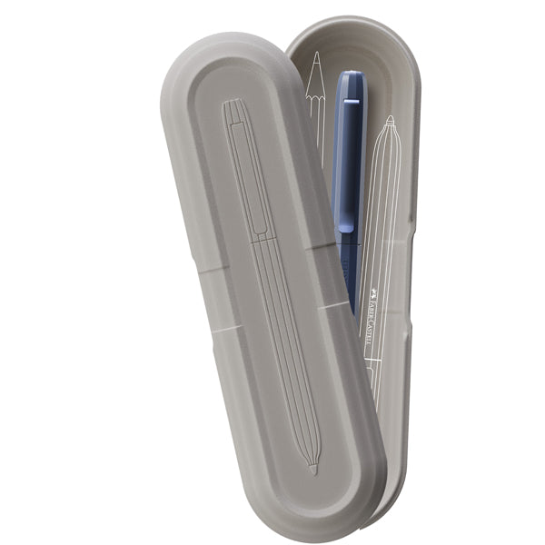 Penna a sfera Avori - punta M - fusto blu polvere - Faber-Castell