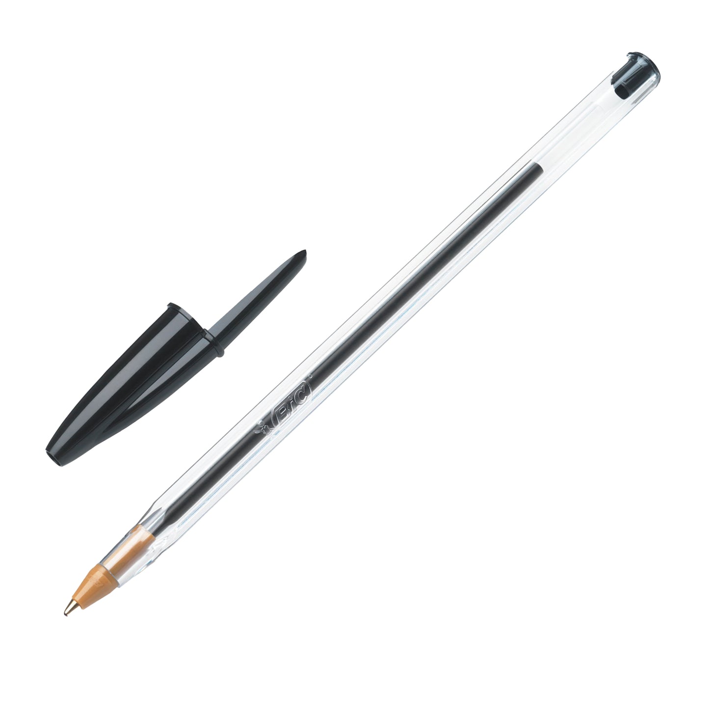 Penna a sfera Cristal - punta media 1,0mm - nero  - Bic - conf. 10 pezzi