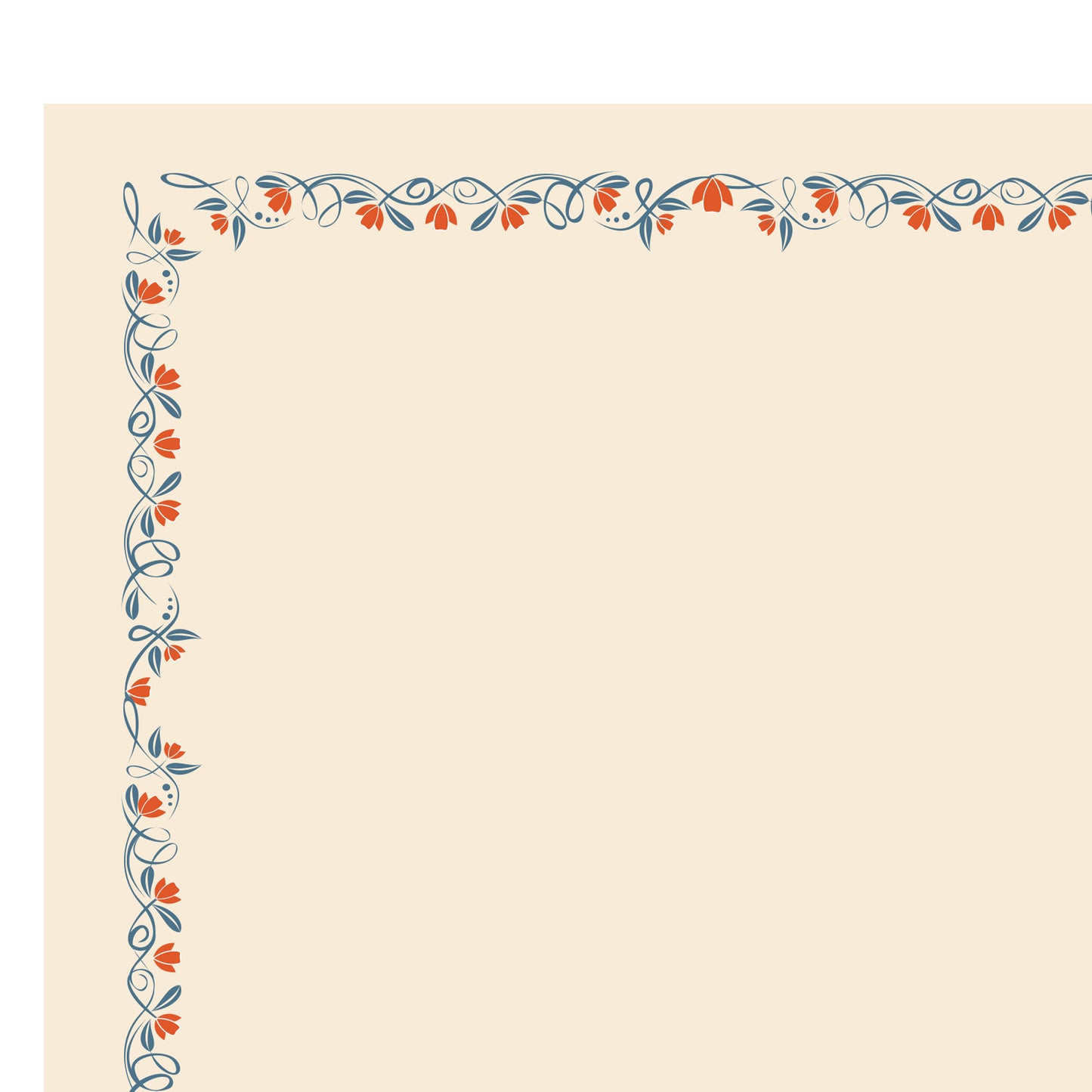 Diplomi - stampa offset fiori - A3 - 120 gr - avorio - Sadoch - conf. 10 pezzi