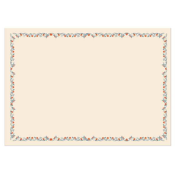 Diplomi - stampa offset fiori - A3 - 120 gr - avorio - Sadoch - conf. 10 pezzi