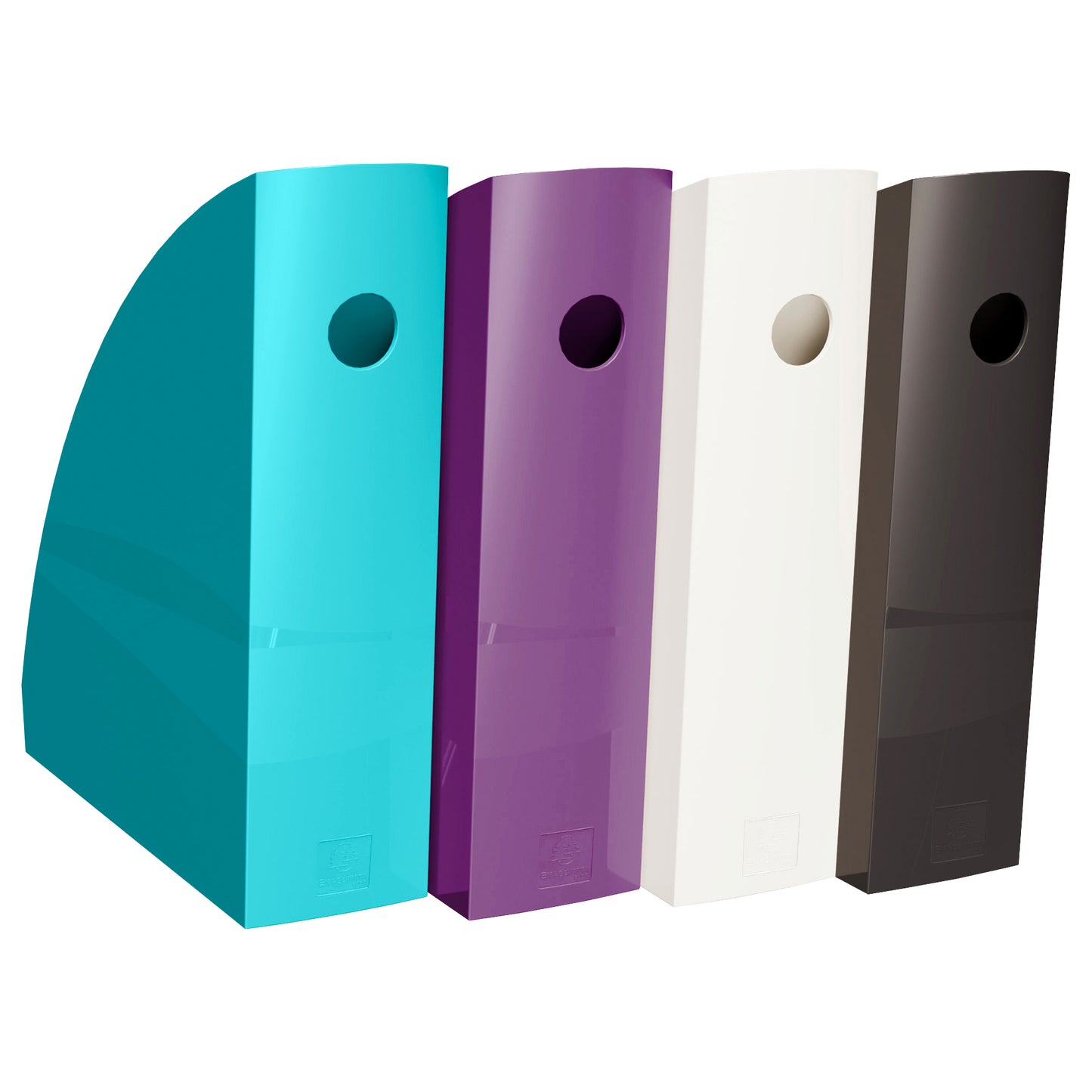 Set 4 portariviste Mag-Cube - linea Titane - 26,6 x 8,2 x 30,5 cm - colori assortiti - Exacompta