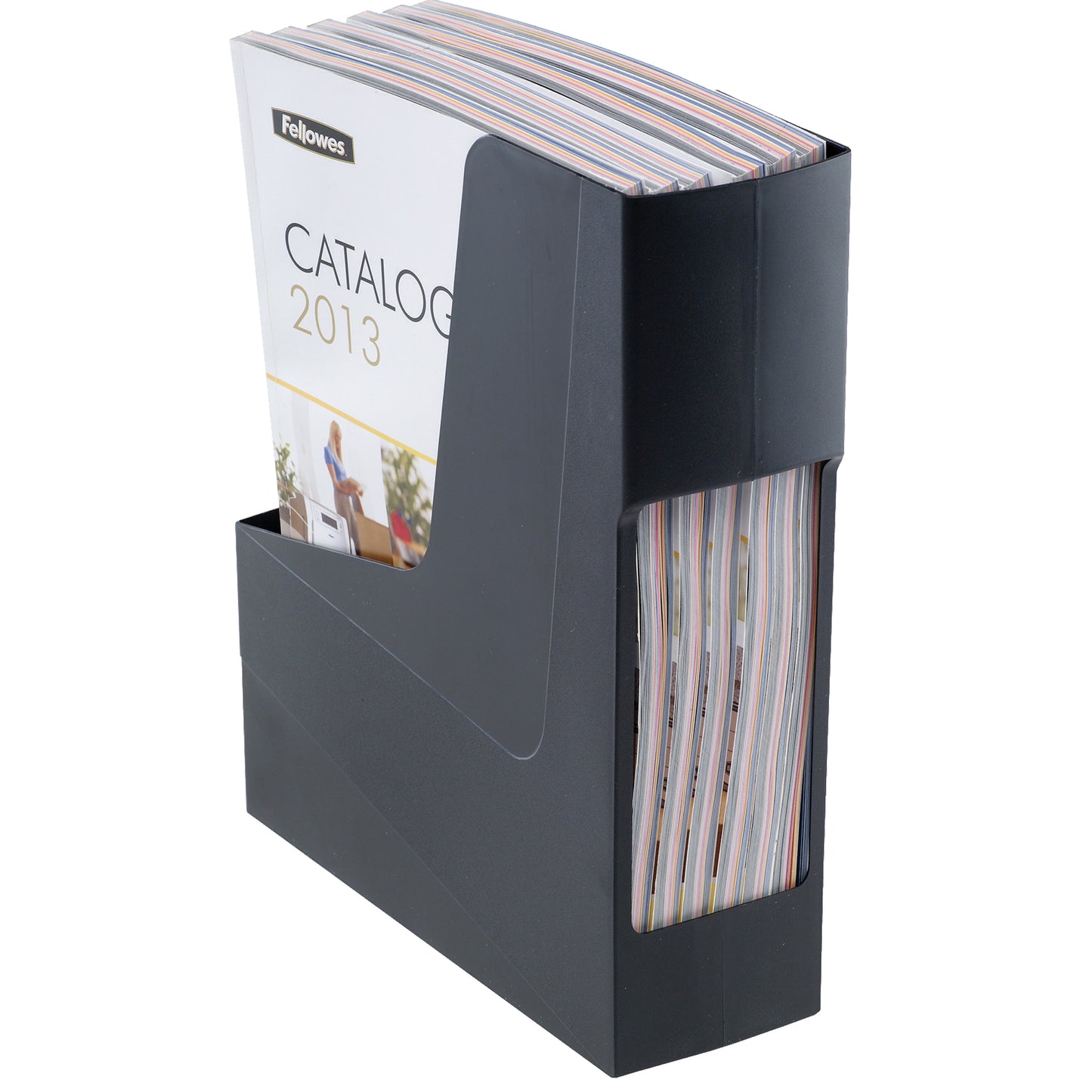 Portariviste Green2desk - in PS riciclato - 30 x 25,8 cm - dorso 9 cm - nero - Fellowes