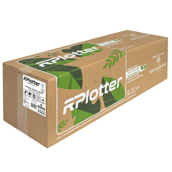 Carta plotter - 625mm x 50mt - 90 gr - inkjet/laser - bianco - in carta Navigator Company - RPlotter