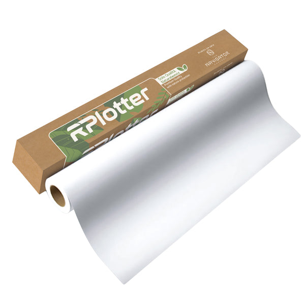 Carta plotter - 610mm x 50mt - 90 gr - inkjet/laser - bianco - in carta Navigator Company - RPlotter