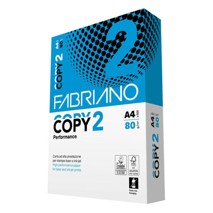 Carta fotocopie Copy 2 Strong Carton - A4 - 80 gr - bianco - Fabriano - conf. 500 fogli
