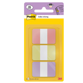 Segnapagina Post-it Index Strong -  686-3SUN - 25,4 x 38,1 mm - colori pastelllo - Post-it - conf. 36 pezzi